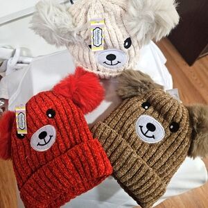 Kids Beanie Bear Hats